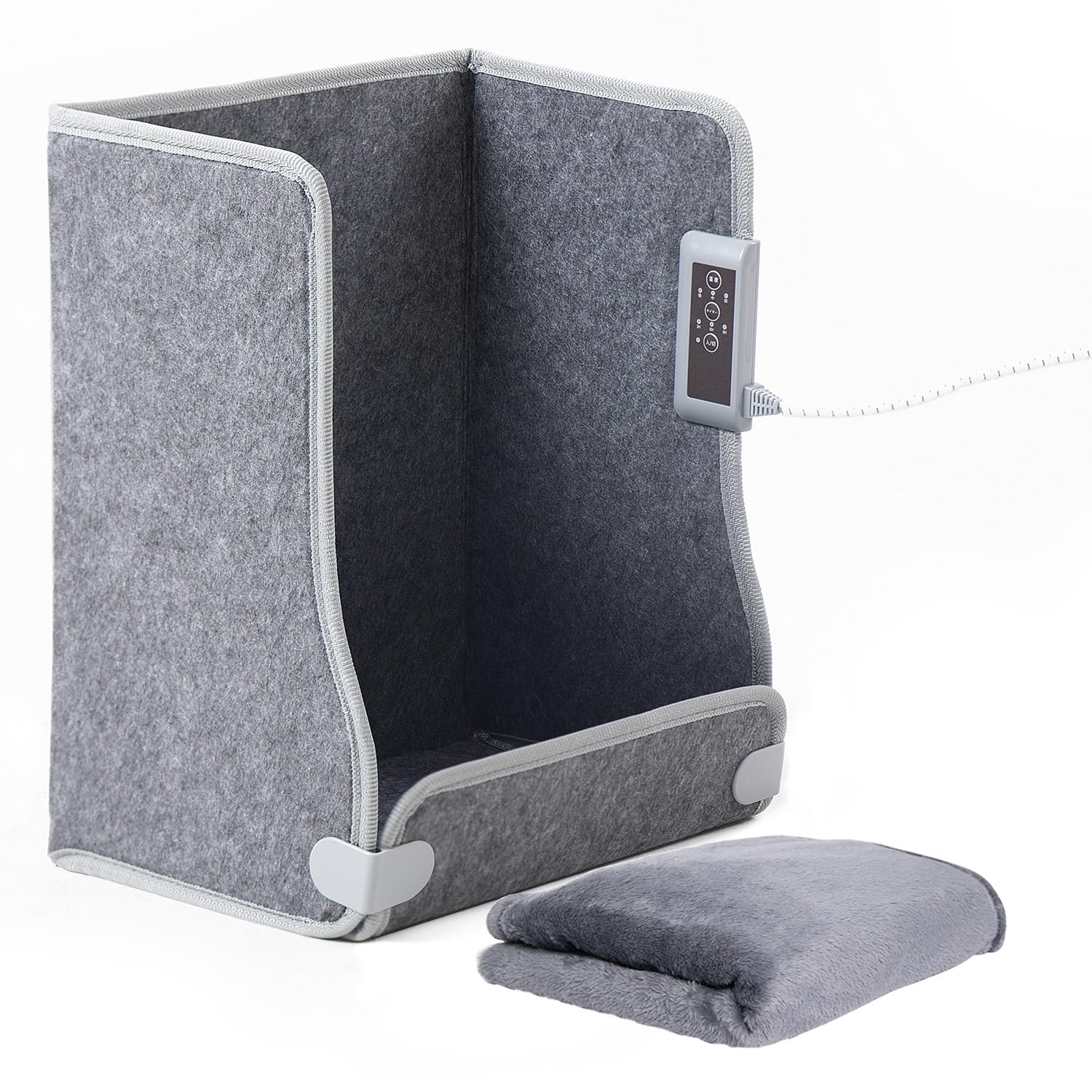 【4面発熱 パネルヒーター pro】HAGOOGI (ハゴオギ) 高温版85C 足元ヒーター 遠赤外線デスクヒーター 省エネ 一人用こたつ 3段階温度調節(60C/70C/8 88428