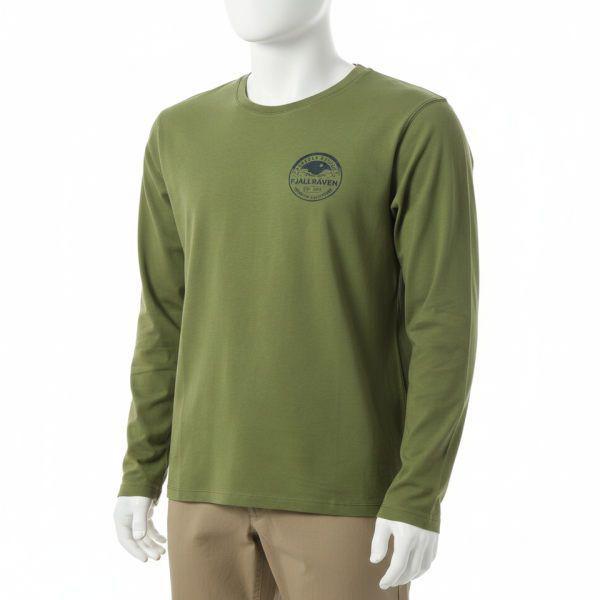 FJALLRAVEN製作 男性用フォーエバーネイチャーバッジ 長袖シャツ グリーン 87303677 FOREVER NATURE BADGE LS AU
