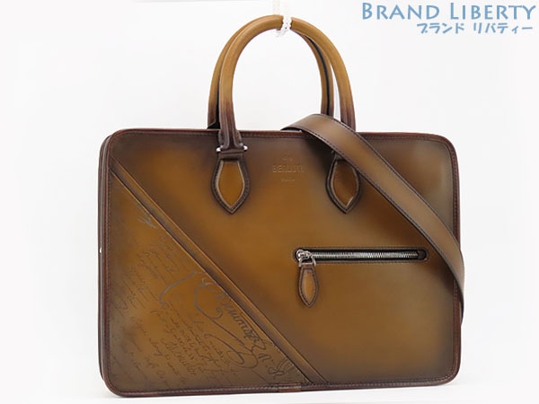 ベルルッティ カリグラフィ アンジュール ハンド ビジネスバッグ ブリーフケース ベルルッティ ブリーフケース アンジュール 2WAY 未使用ベルルッティ
