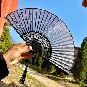 扇子 夏風 アンティーク レトロ 折りたたみ 携帯用 踊る小型扇風機