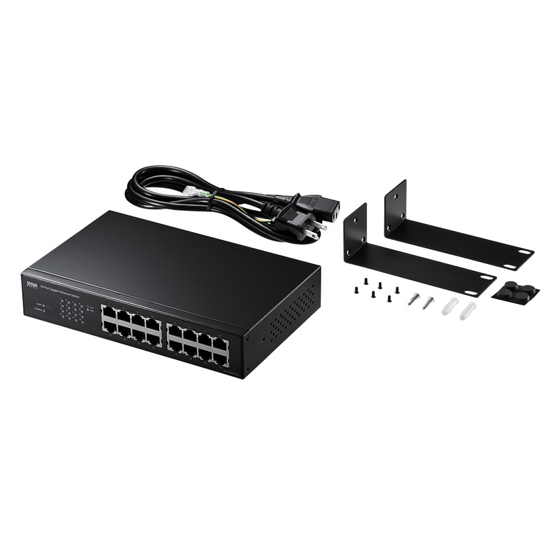 Giga対応スイッチングハブ 16ポート ループ検知機能付き LAN-GIGAH16L