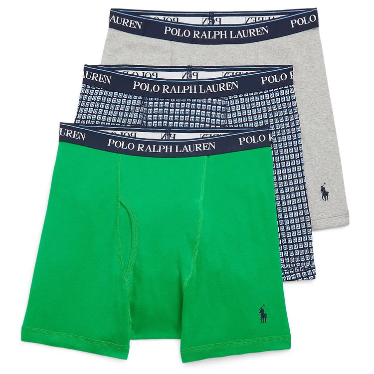 CLASSIC FIT COTTON ボクサーブリーフ 3PK [サマーエメラルド/アーツィフーラード/アンドーバーヘザー]【NCBBP3-SPA3】