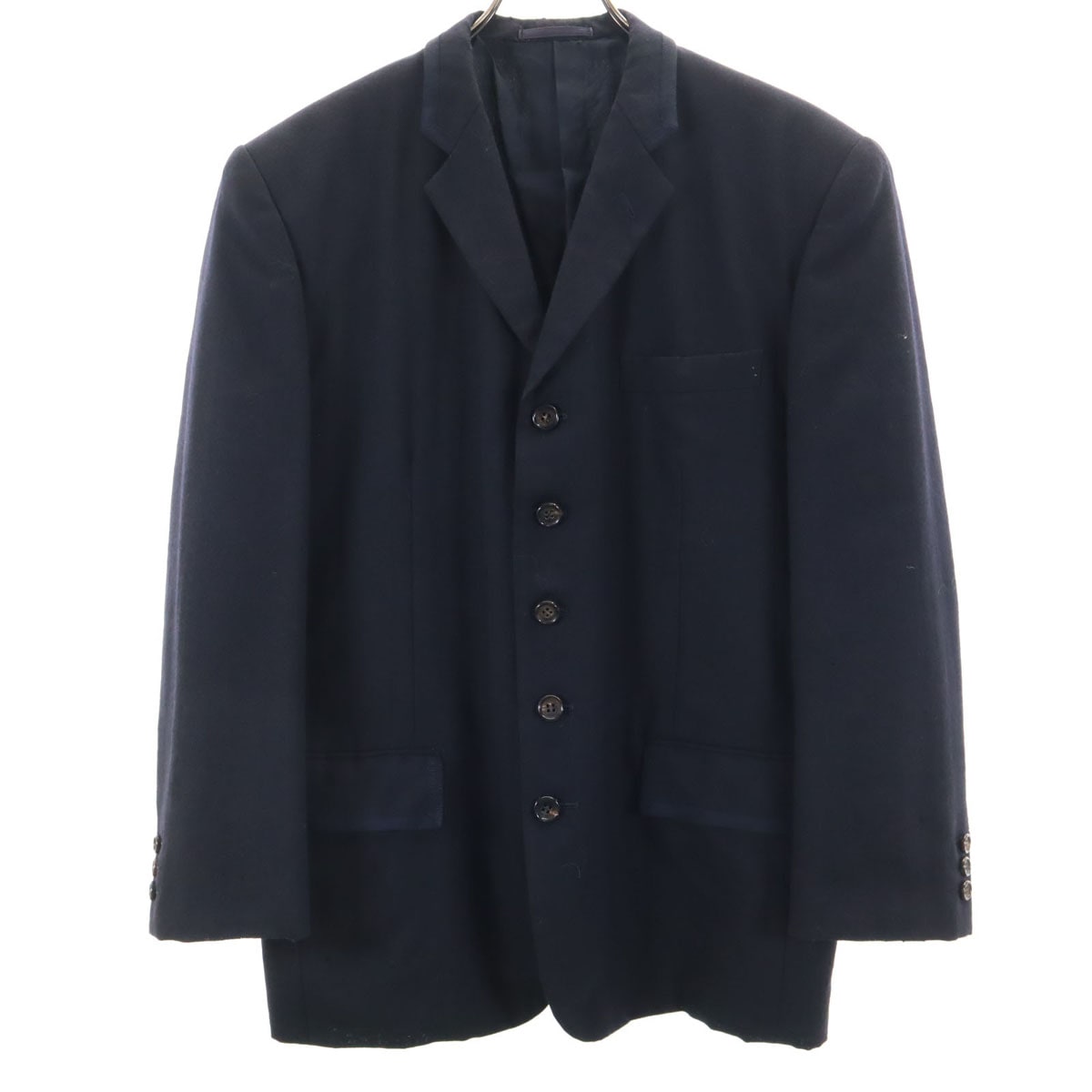 COMME des GARCONS HOMME コムデギャルソンオム 90s 日本製 オールド テーラードジャケット S ネイビー系 メンズ 古着