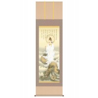 北条 裕華　開運掛軸（尺五）　「消災龍上観音」 化粧箱入り D5-040