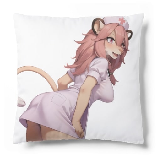 【文字入れ可能受注生産】ライオンの女の子　ヴィクトリア クッション