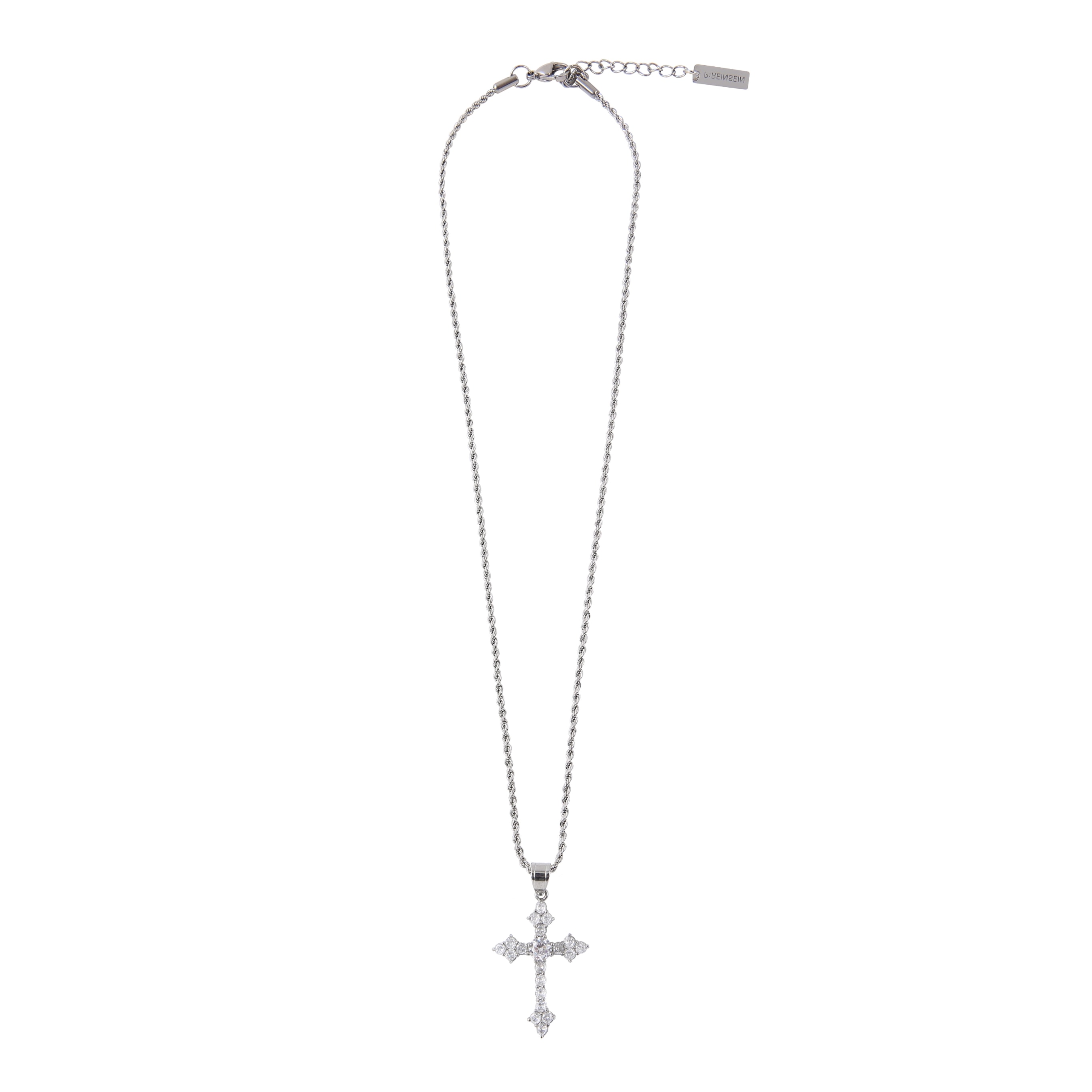 [로프체인] 샤프 큐빅 십자가 네크리스