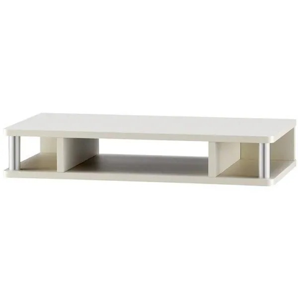 モニタースタンド モニター台 ホワイト 白 59cm モニターラック テレビラック デスクラック PCモニタースタンド