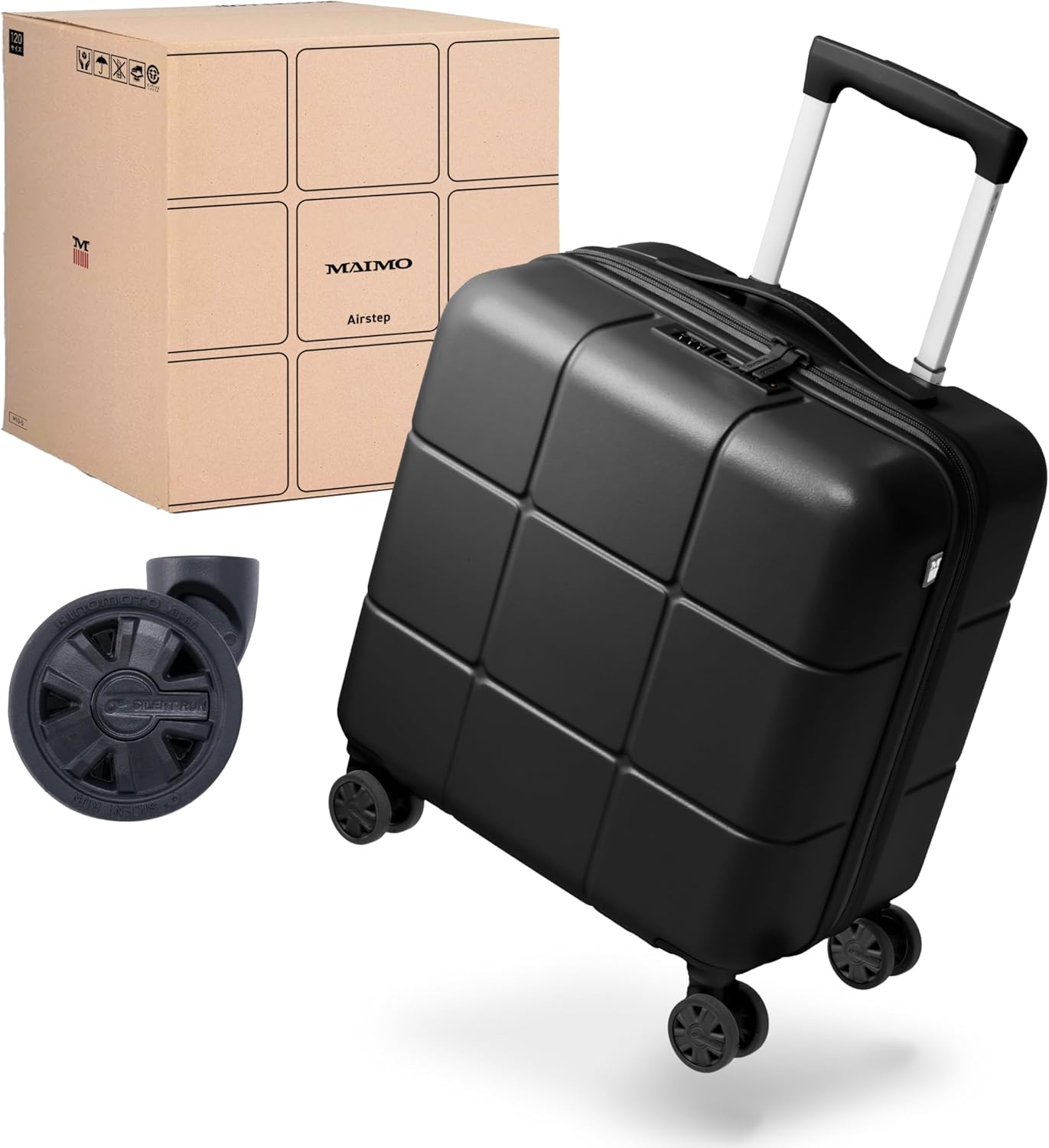 [MAIMO] キャリーケース 機内持ち込み Sサイズ 日本メーカー 【約2kg！軽量に特化したスーツケース】 超軽量 静音 HINOMOTO 日本製キャスター スペアキャスター TSAロック