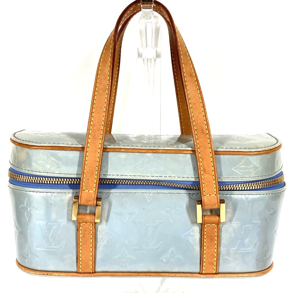 ハンドバッグ M91268 サリヴァンオリゾンタルPM サリヴァンオリゾンタル PM モノグラムヴェルニ バニティバッグ カバン ポーチ モノグラムヴェルニキャンバス ラヴァンド（ラベンダー） ブルー