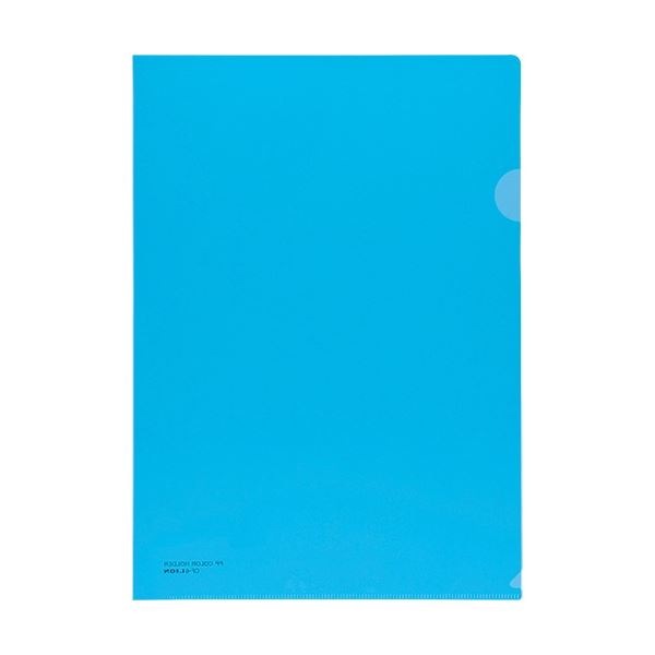 (まとめ) ライオン事務器 PPカラーホルダー A4 厚さ0.2mm ライトブルー CF-6 1セット(5枚) (×30セット)