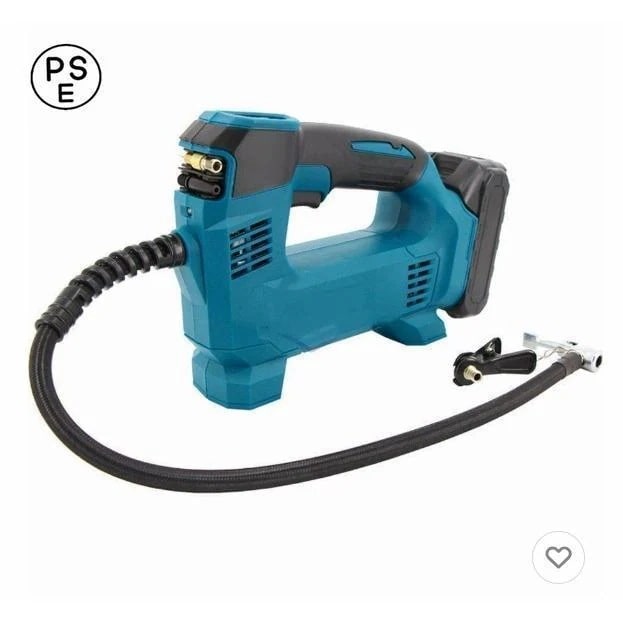 【即納】 おすすめ エアコンプレッサー 充電式 電動空気入れ 小型 静音 車 自転車 コードレス 空気入れ 18V バッテリー用 自動車用 LEDライト付【本体み】