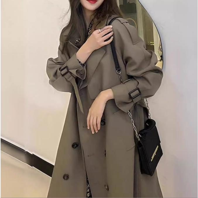 秋の新作 3日以内に発行 デザインリニューアルした！ライトコート レディース 秋 ミリタリー ロング 防寒 長袖 スプリング トレンチコート オフィス 会社 今日限りで