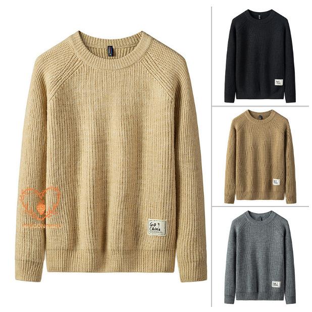 ニットセーター メンズ セーター 長袖 トップス 無地 秋　春 メンズ ニット 新作 シンプル カジュアル キレイめ 大きいサイズ 5色