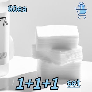 しっとり波模様化粧水専用コットン60個入りx3個【正規品】 韓国ブランド