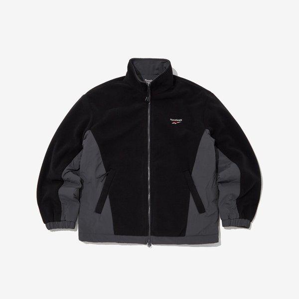 AK水原店 フリースリバーシブルジャケット - ブラック:チャコール REJU5FZ40BK