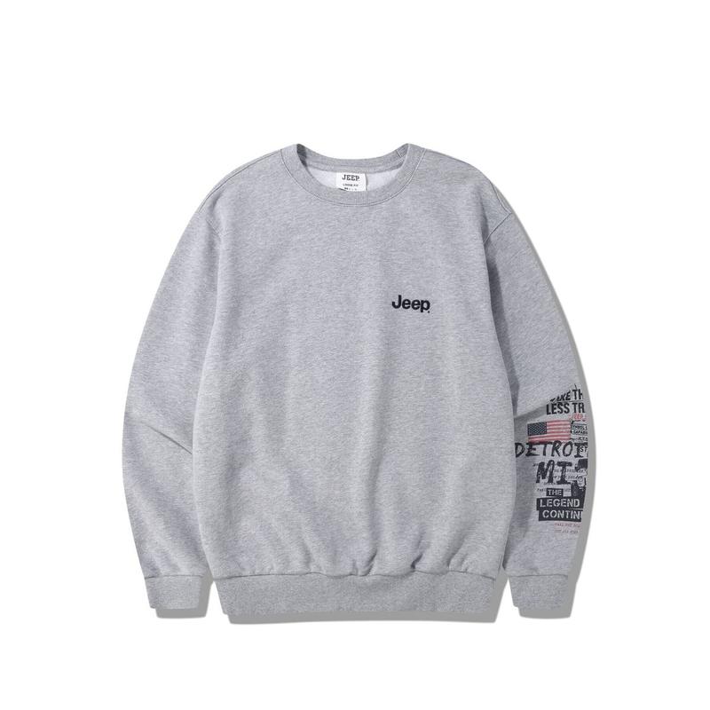 JQ3TSU861 メランジグレー 男女共用 グラフィティ トシ ルーズフィット スウェットシャツ Tシャツ