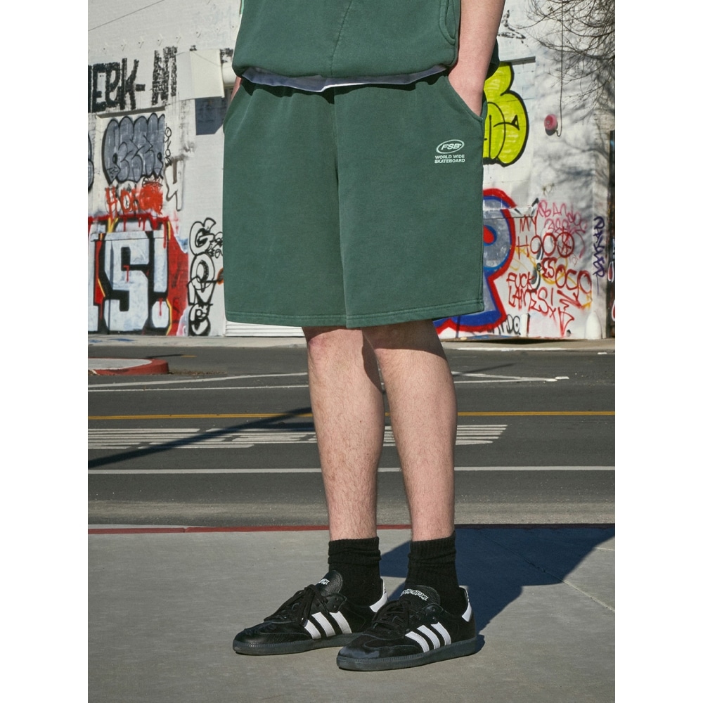 フルークフルーク FSB バンディングピグメントハーフスウェットショーツ FSP356 5カラー 6,663円