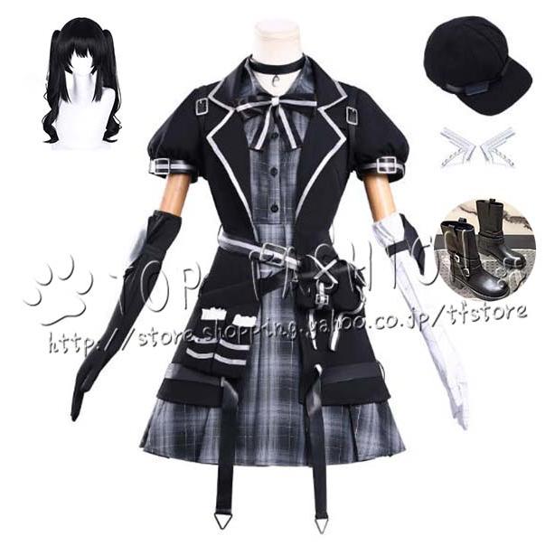 【品質良い 大好評中】魔法少女ノ魔女裁判 風 クロベナノカ 黒部ナノカ コスプレ 衣装 ウィッグ 靴 ハロウィン 変装 仮装 コスチューム アニメ cosplay イベント
