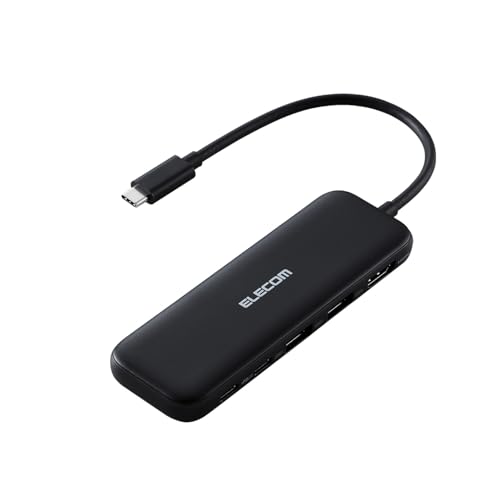 エレコム USB-C ハブ ドッキングステーション 5in1 100W PD対応 HDMI 4K30Hz 高速データ転送 5Gbps ブラック DST-W01
