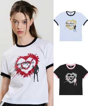 LUV IS TRUE★韓国★人気★RT LACE TEE 3色 半袖Tシャツ レース Qoo10 LUV IS TRUE RT LACE TEE プリント 半袖