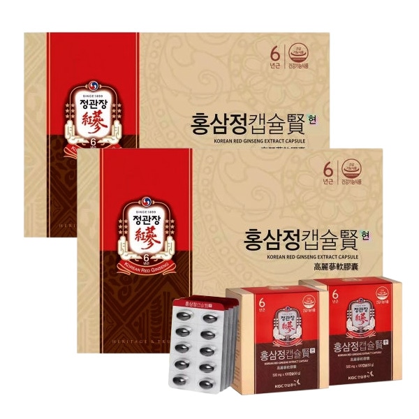 [1+1] ホンサムジョン カプセル プレゼントセット (100カプセル+100カプセル)x2 免疫力増進 疲労改善