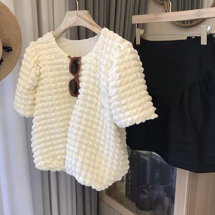 トップス カットソー 袖あり 半袖 大人可愛い きれいめ シンプル カジュアル 大人 上品 おしゃれ お洒落 大人女子 こなれ感 ラブリー キュート 春 夏 2023 10代 20代 30代