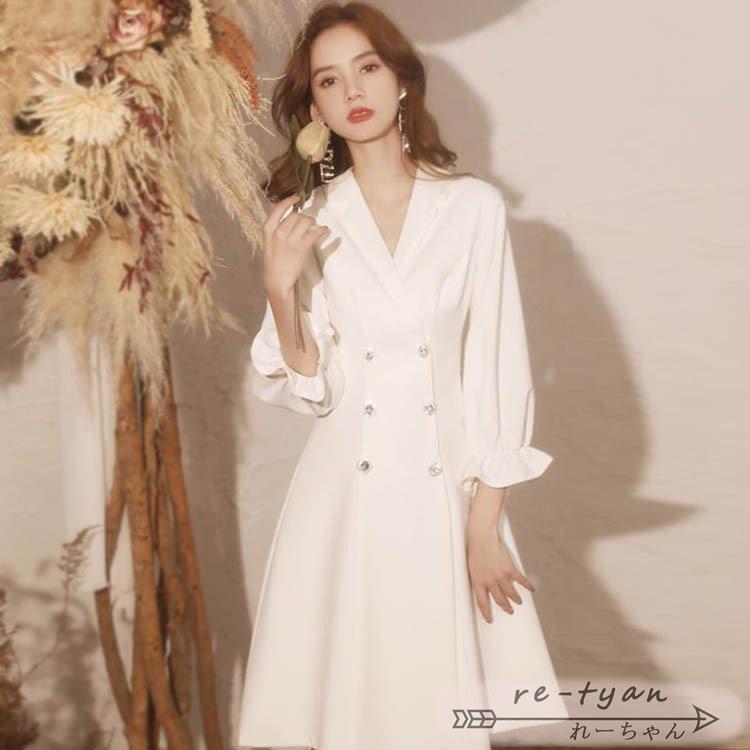 パーティードレス 結婚式 40代 20代 韓国風 大きいサイズ フォーマルドレス ワンピース お呼ばれ 二次会 披露宴 謝恩会 上品 着痩せ