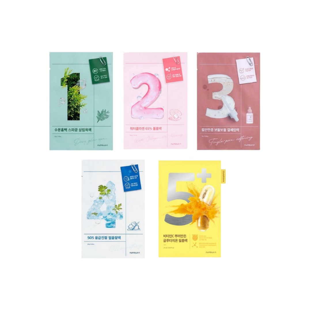 [10枚 +10枚] 1番 2番 3番 4番 5番 シートマスク パック/韓国コスメ