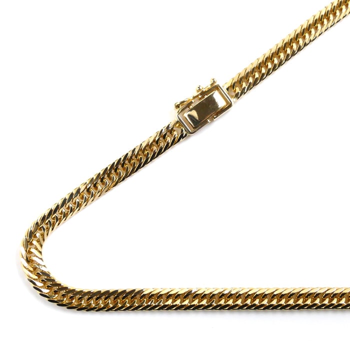 K18YG イエローゴールド ネックレス 喜平8面トリプルカット 30.2g 50cm メンズ 中古