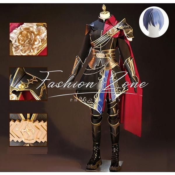 【品質良い 大好評中】プロジェクトセカイ カラフルステージ! feat. 初音ミク 青柳冬弥 騎士 コスプレ衣装 ウィッグ cos ハロウィン 演出服 変装