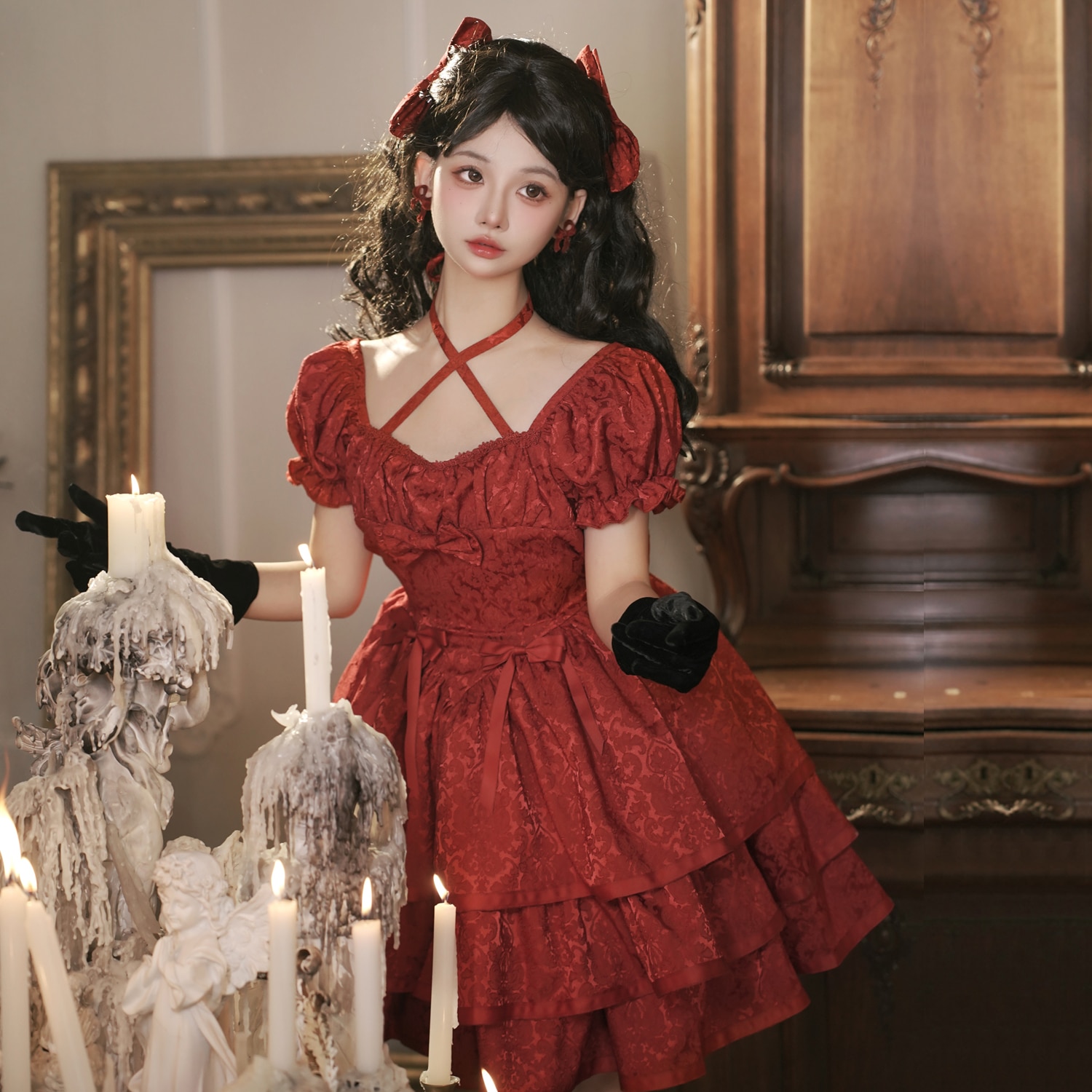 [コスプレ] ロリータドレス半袖チュチュロリータドレス