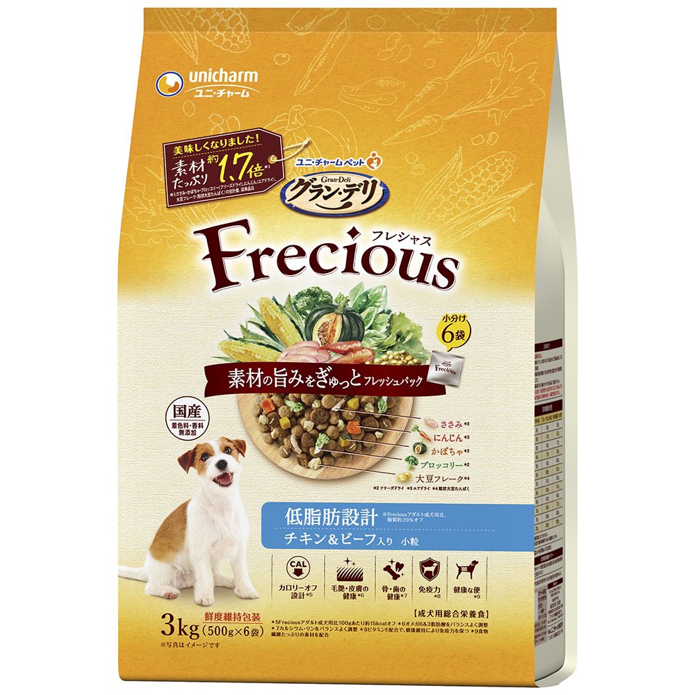 ドッグフード　フレシャス　アダルト成犬用　低脂肪設計　チキン＆ビーフ入り　３ｋｇ　ＣＲＣ45―05―45―15―00