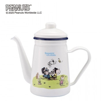豊琺瑯 スヌーピー「グリーンフィールド」ホーローカフェポット SNJ-2405