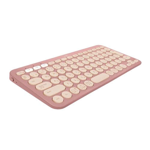 ロジクール ワイヤレスキーボード PEBBLE KEYS 2 K380sRO 薄型 軽量 415g 小型 Bluetooth Logi Bolt ワイヤレス 無線 キーボード Easy-Switch