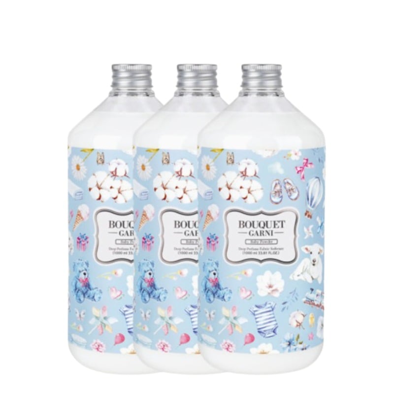 1+1+1 ディープパフューム柔軟剤ベビーパウダー1000ml / ブーケガルニ 柔軟剤