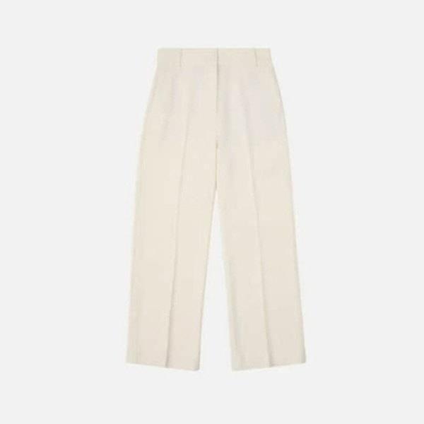 M パンツ LQC W243002GPT96-OWH 女性 ストレートフィット ウーブンパンツ