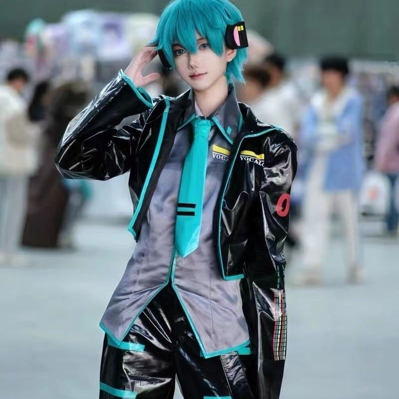 ボーカロイドmikuo男性版02初音ミク性転服フルセットcos服