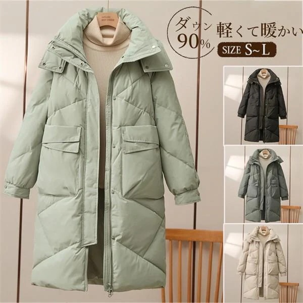 【限定SALE!!】[出荷が早い]ダウン90％ ダウンコート レディース ハーフ丈 ハーフコート レディースコート ダウンジャケット フード付き 軽い 防寒着 おしゃれ