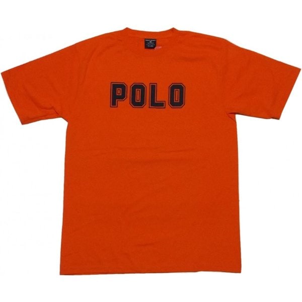 人気No.1 Laurenポロスポーツ Ralph ボーイズサイズ PS2-005 boys オレンジ Tシャツ プリント 半袖 Tシャツ ●サイズ:BOYS　XL