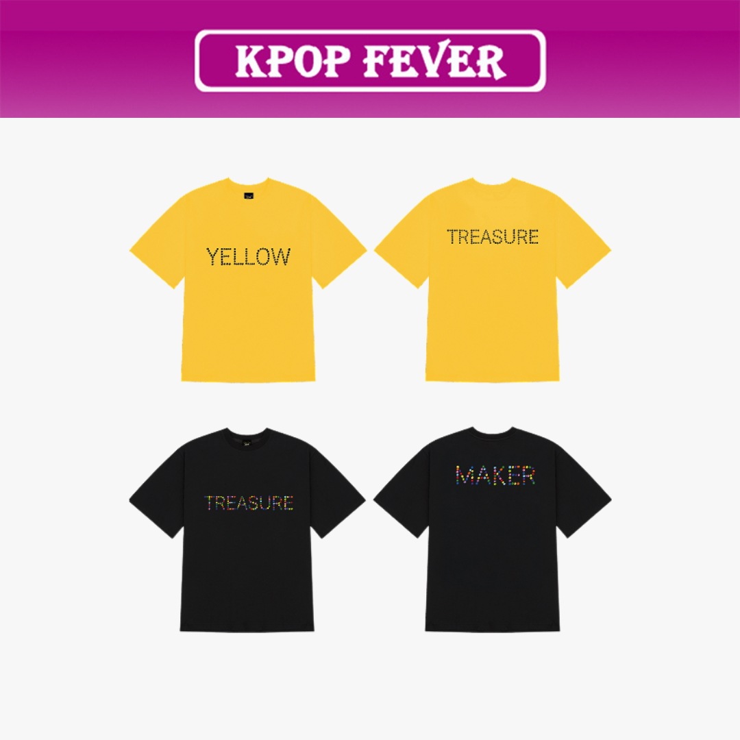 [online特典] TREASURE - [ MY PLEASURE ] POP-UP MD / T-SHIRT ( YELLOW / DOT )