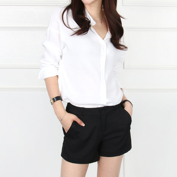 レディース スーツ ショートパンツ 3分丈 マンデー 半ズボン ビッグサイズ S~3XL