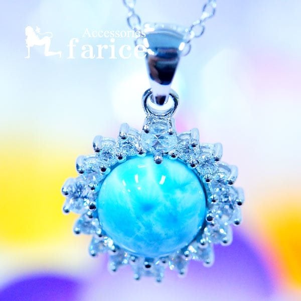 シルバーアクセサリー 天然石 ラリマー シルバー925 クリア