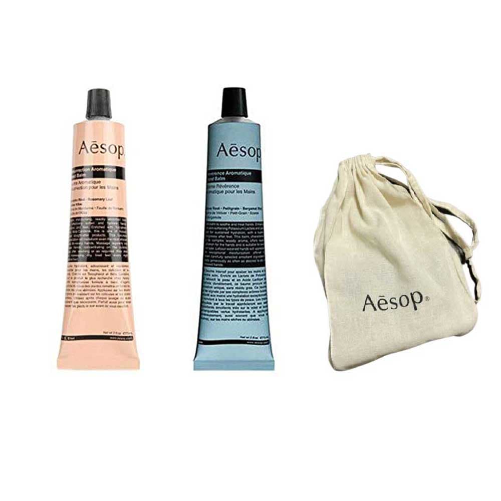 ハンドバーム (レスレクション 75ml, レバレンス 75ml) セット, コットンバッグ贈呈