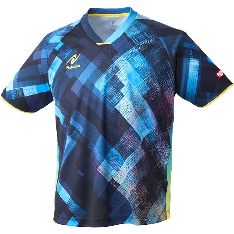 ニッタク　卓球用品 エクラインシャツ [男女兼用 /2XOサイズ] ブルー (返品交換不可)　NW-2219