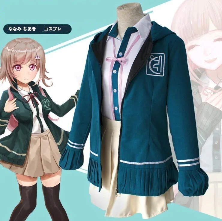 七海千秋ダンガンロンパ希望の学園と絶望の高校生コスプレ衣