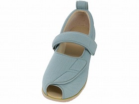 徳武産業 あゆみシューズ 介護靴 施設用 オープンマジックII 7E ミントグリーン 片足/右Sサイズ 7010