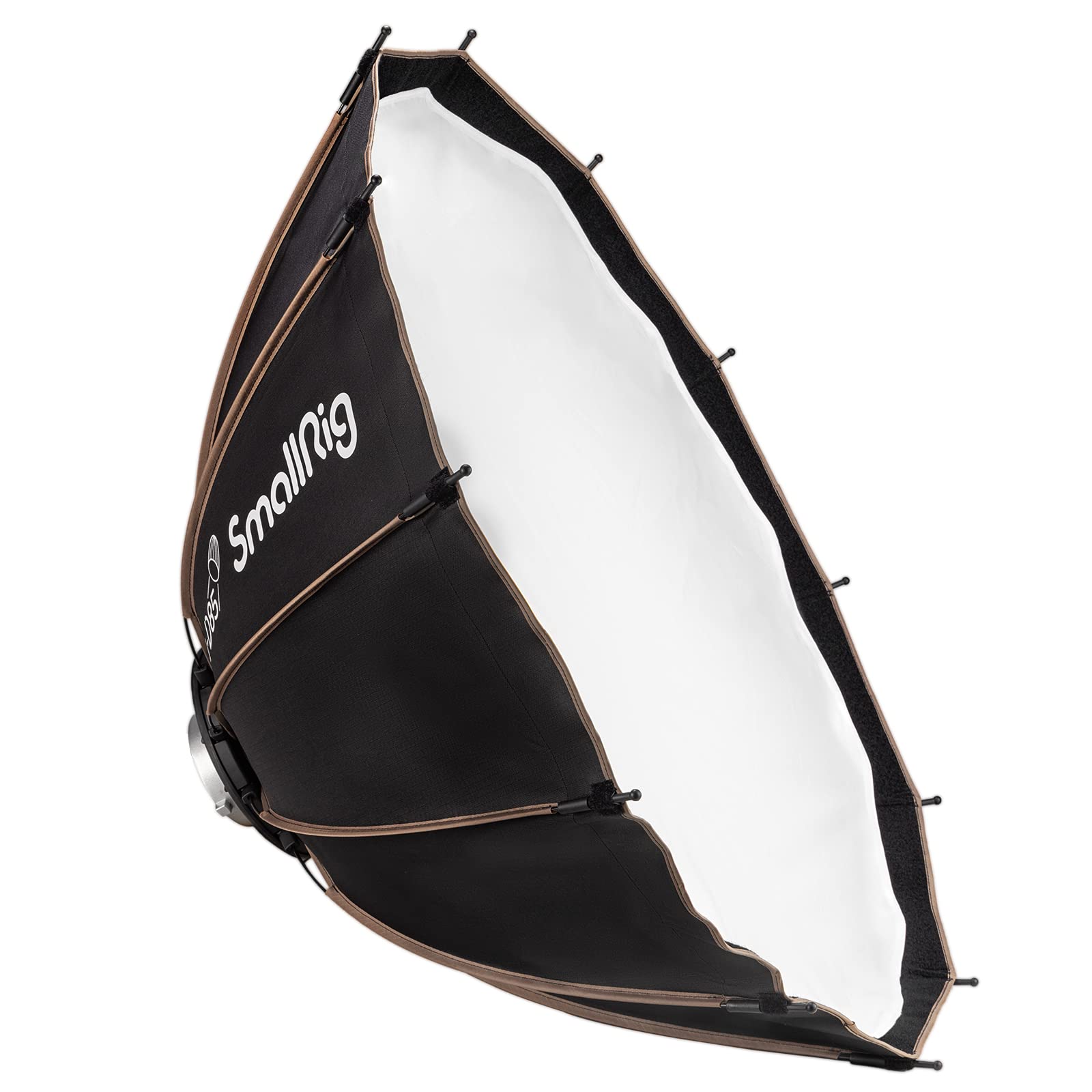 SmallRig ソフトボックス Φ85cm LA-D85 ライトボックス リブ12本 ストロボ ライトドーム 反射型 折りたたみ式 ポートレート撮影 Bowen-Sマウントライト用 スタジオ LED