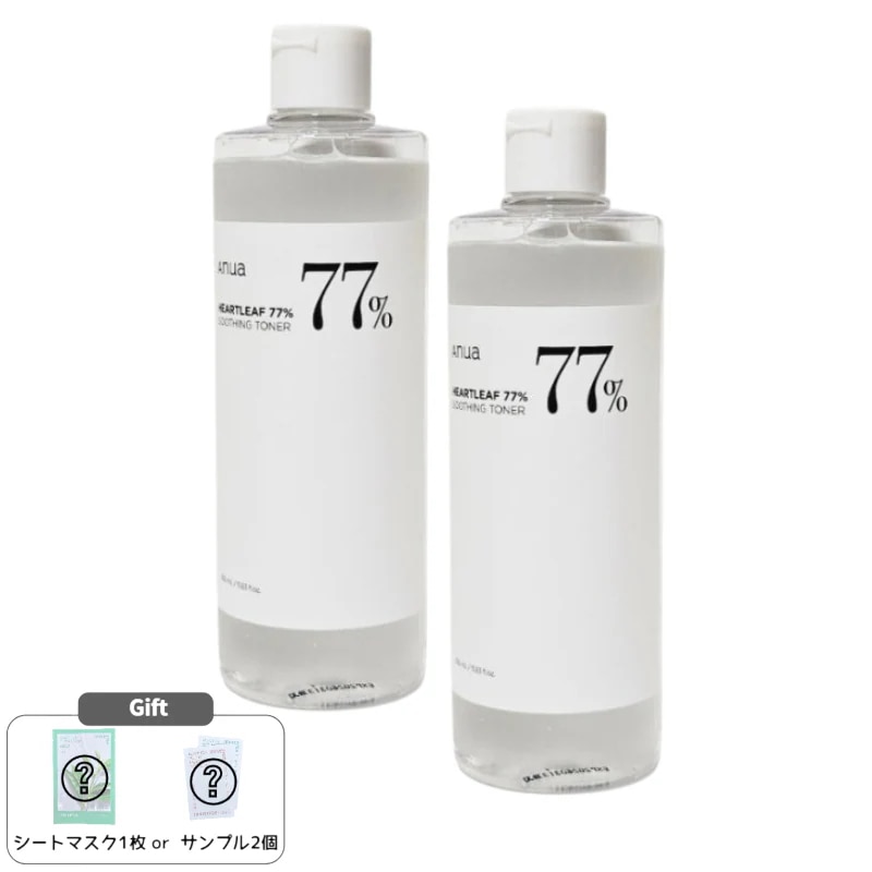 [1+1]ドクダミ77スージングトナー 500ml トラブル肌用 鎮静 大容量 拭き取り・吸収トナー