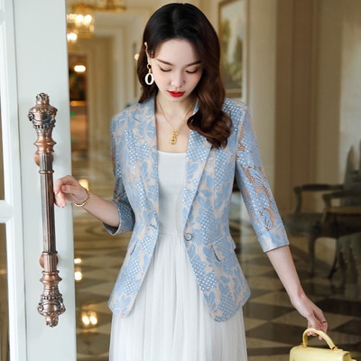 レースジャケット アウター ジャケット 袖あり 7分袖 七分袖 Vネック 襟付き レース 前開き 透け感 かわいい 大人可愛い きれいめ シンプル カジュアル 大人 上品 おしゃれ お洒落 大人可愛い