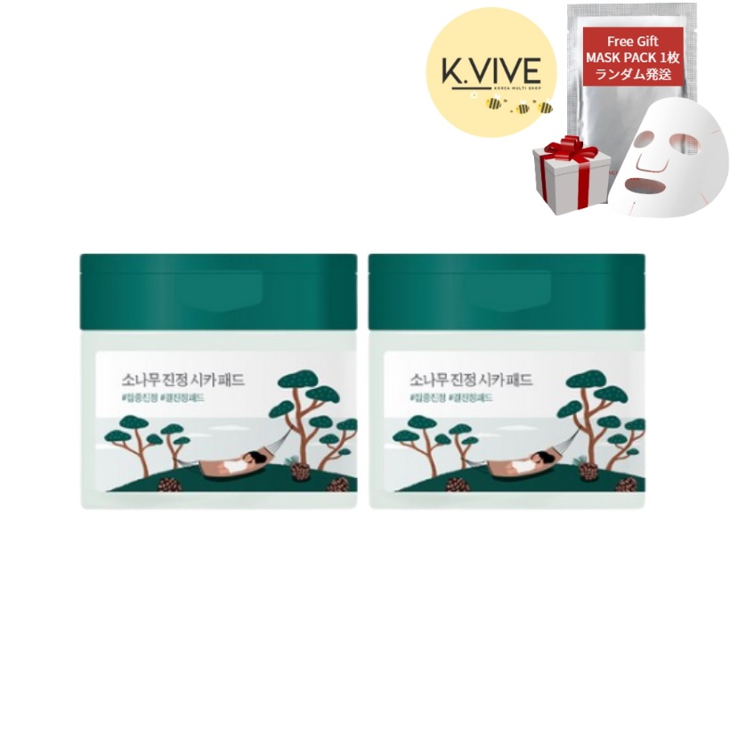 松の木 鎮静 シカ パッド 195ml 50個入りx 2個 /50個入りx 1個/鎮静パッド/保湿パッド/韓国パッド/韓国フェイシャルパッド